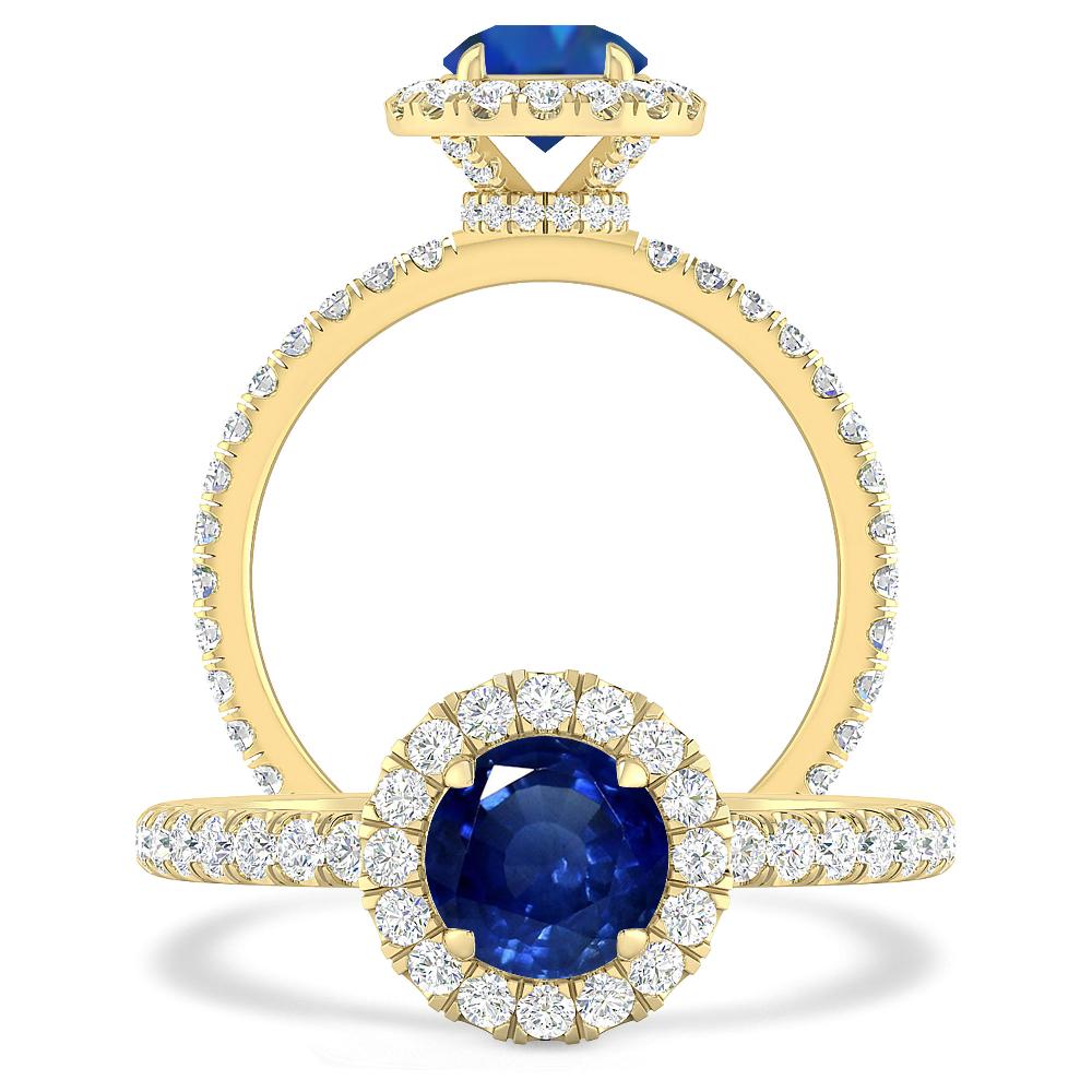 Yellow Gold - Sapphire