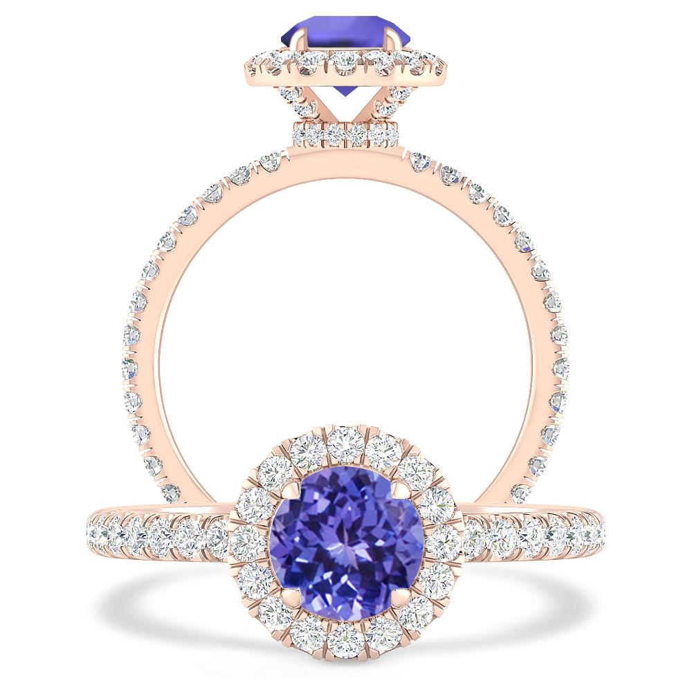 Rose Gold - Tanzanite