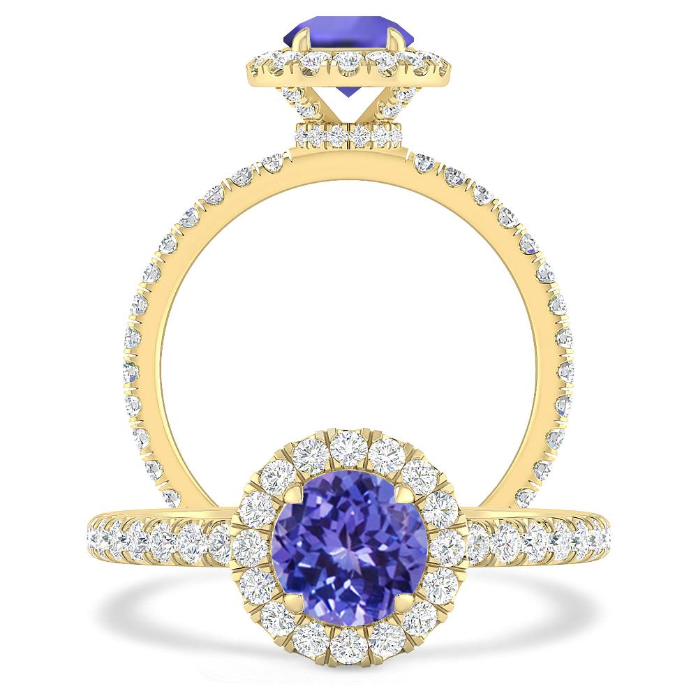 Yellow Gold - Tanzanite