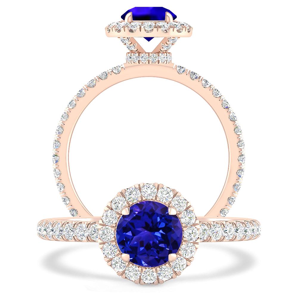 Rose Gold - Tanzanite