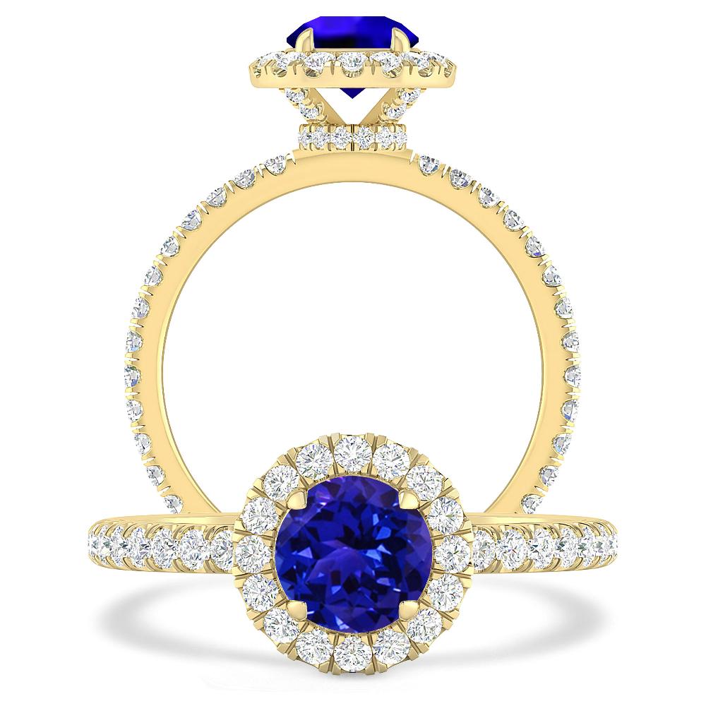 Yellow Gold - Tanzanite