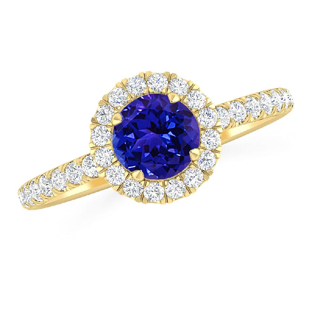 Yellow Gold - Tanzanite