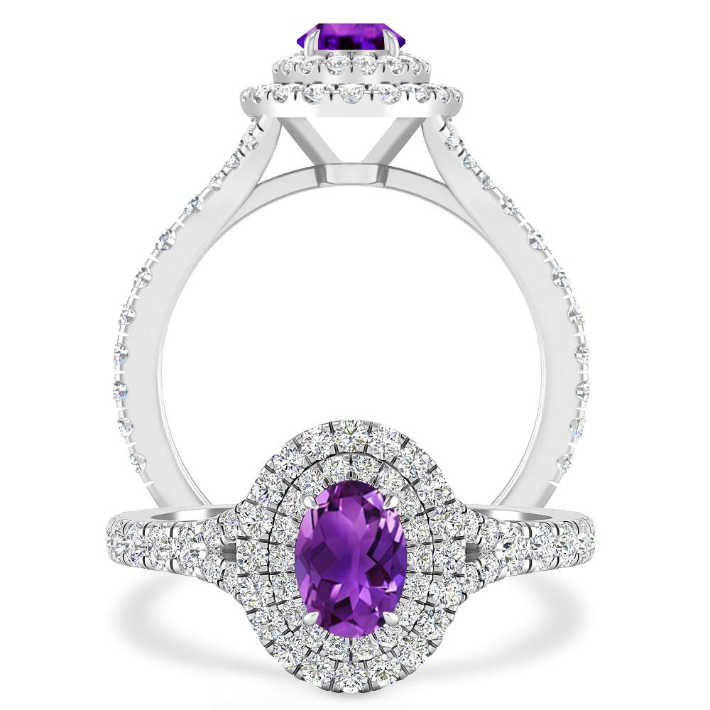 White Gold - Amethyst