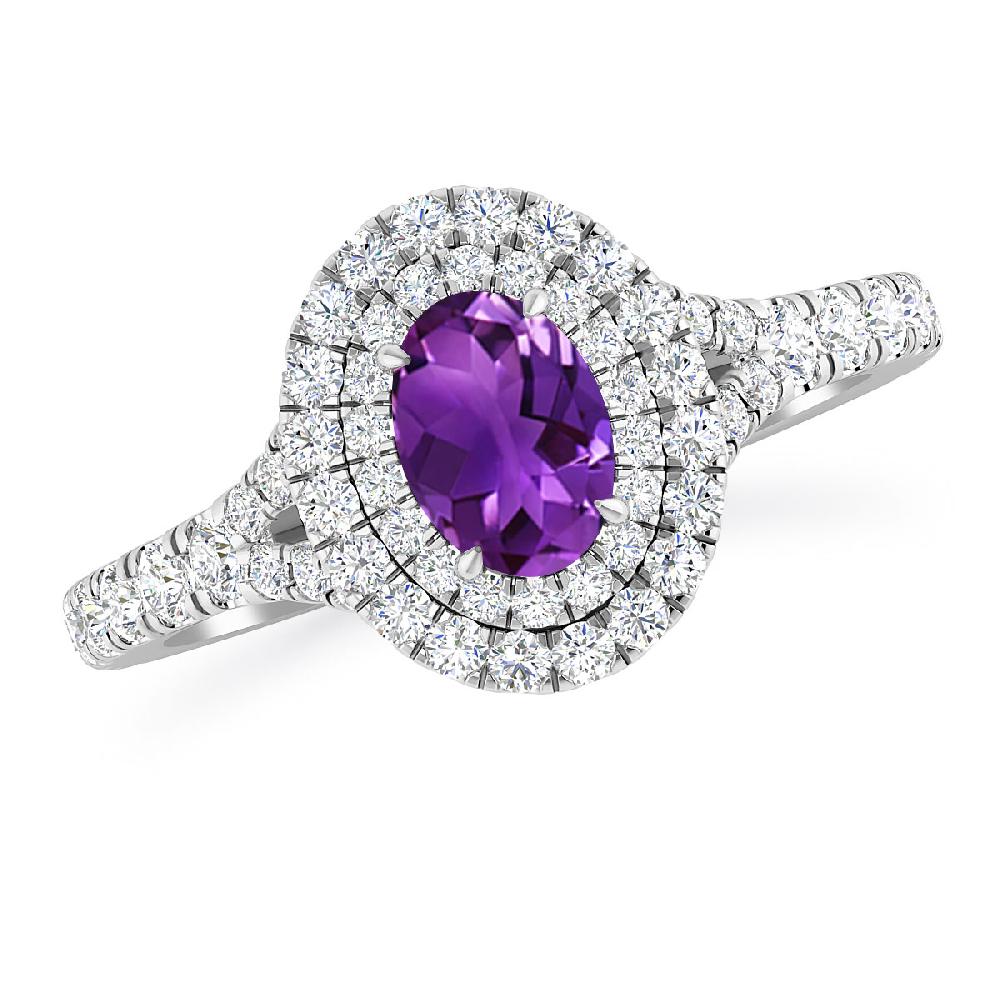 White Gold - Amethyst