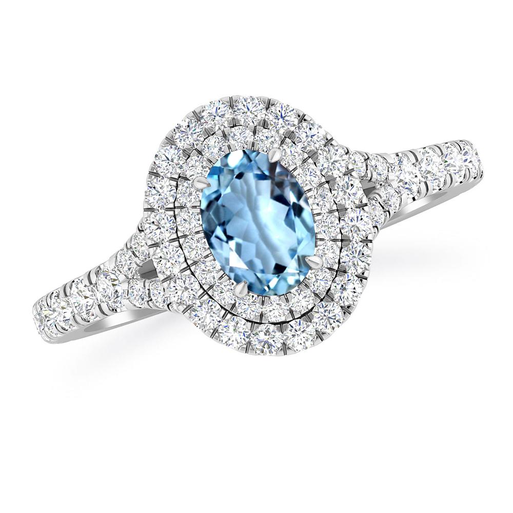 White Gold - Aquamarine