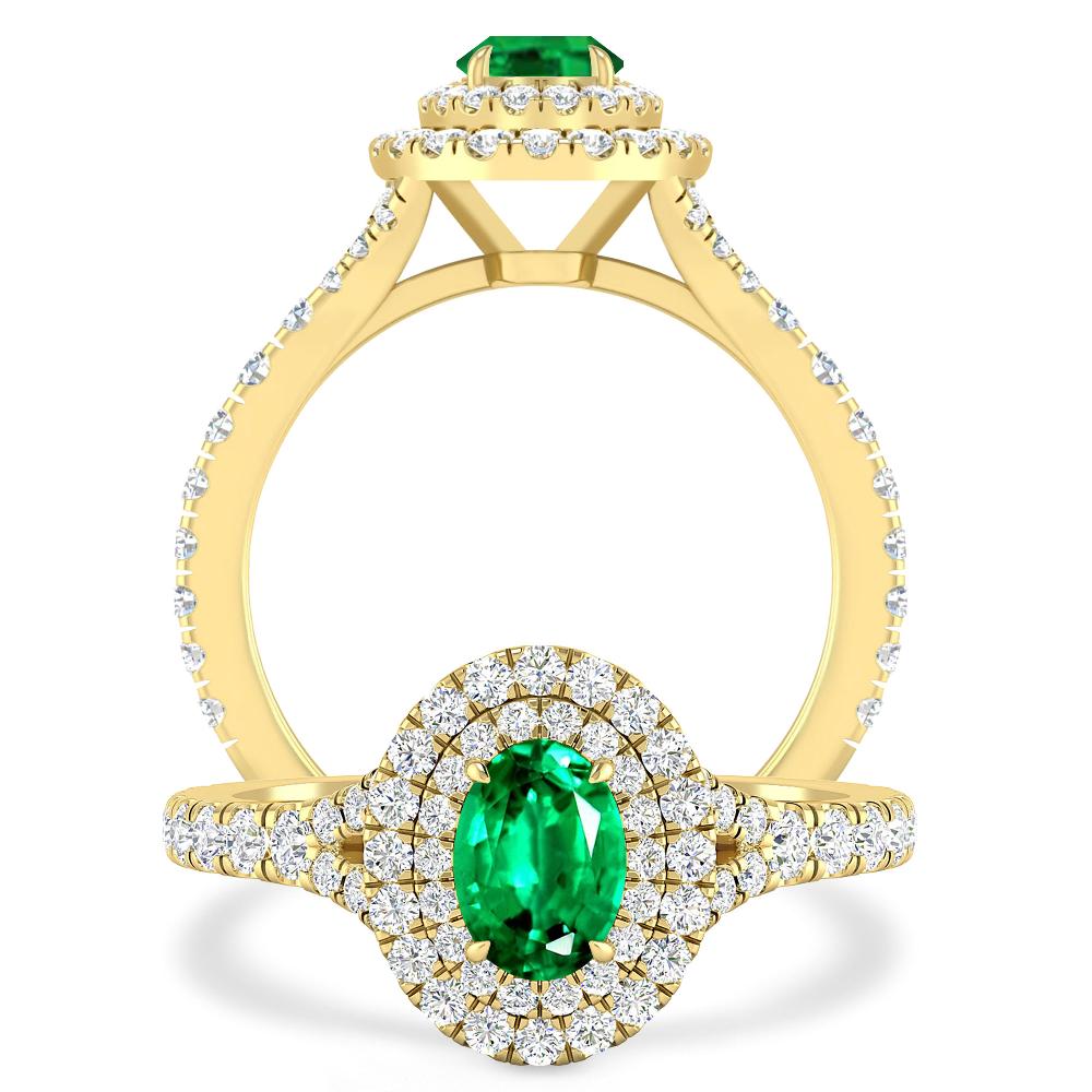 Yellow Gold - Emerald