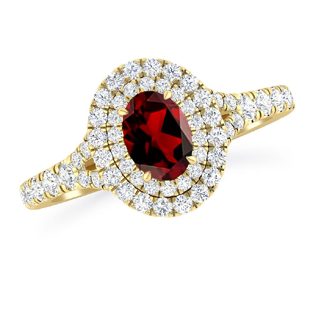 Yellow Gold - Garnet