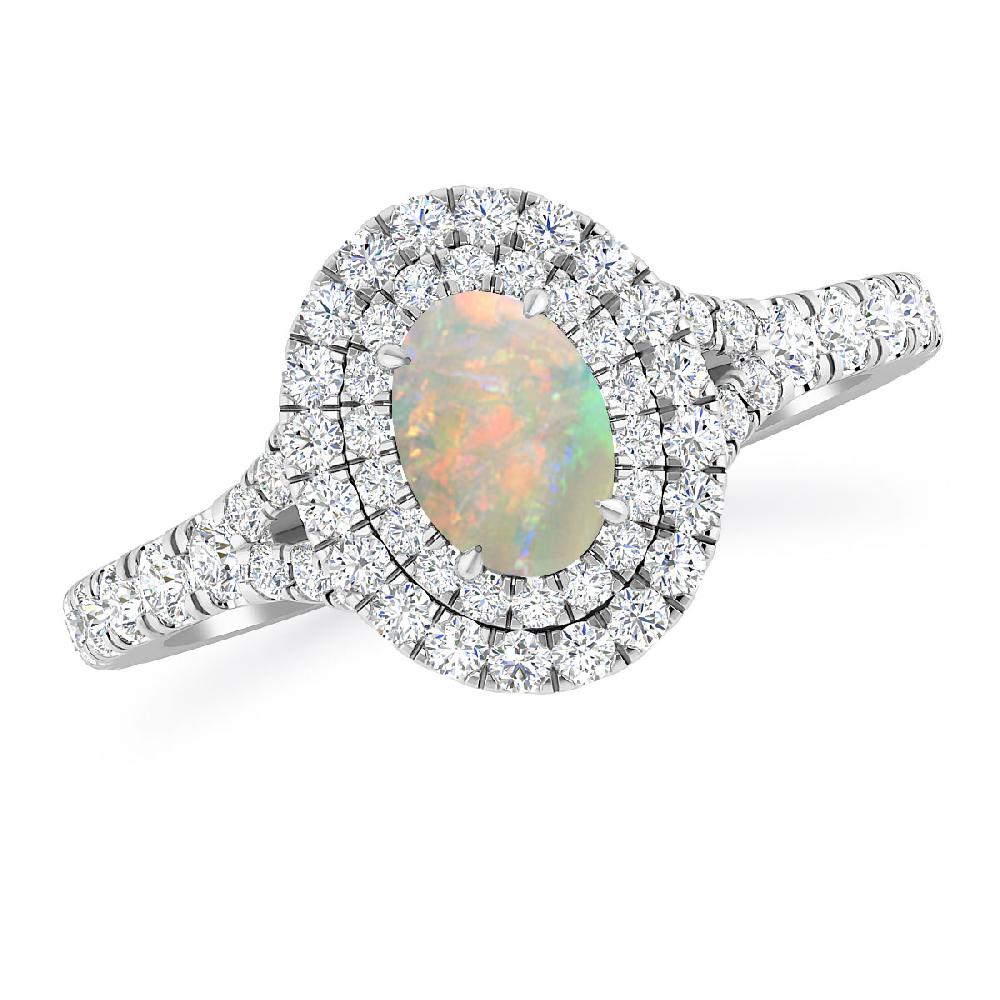 White Gold - Opal