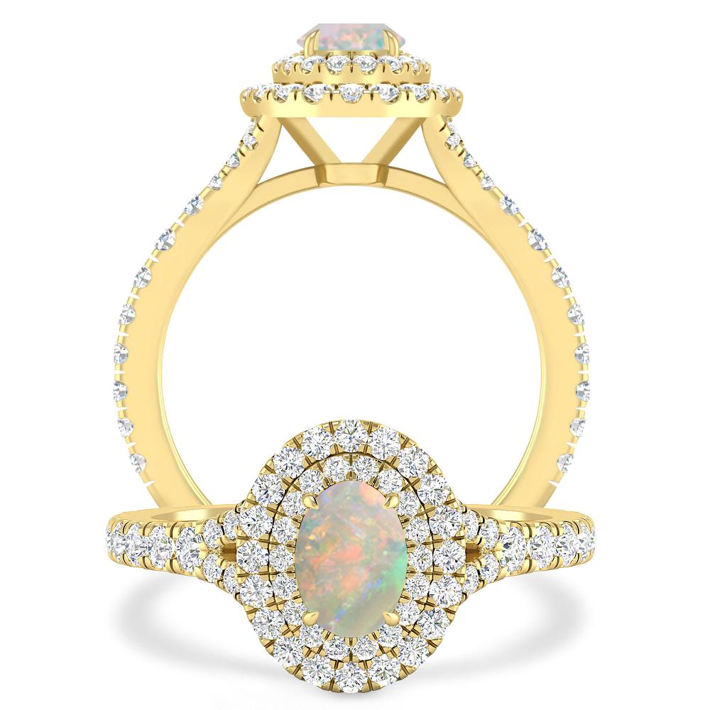 Yellow Gold - Opal