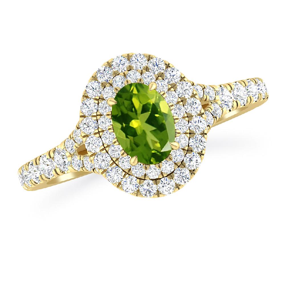 Yellow Gold - Peridot