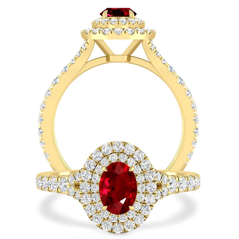 Yellow Gold - Ruby