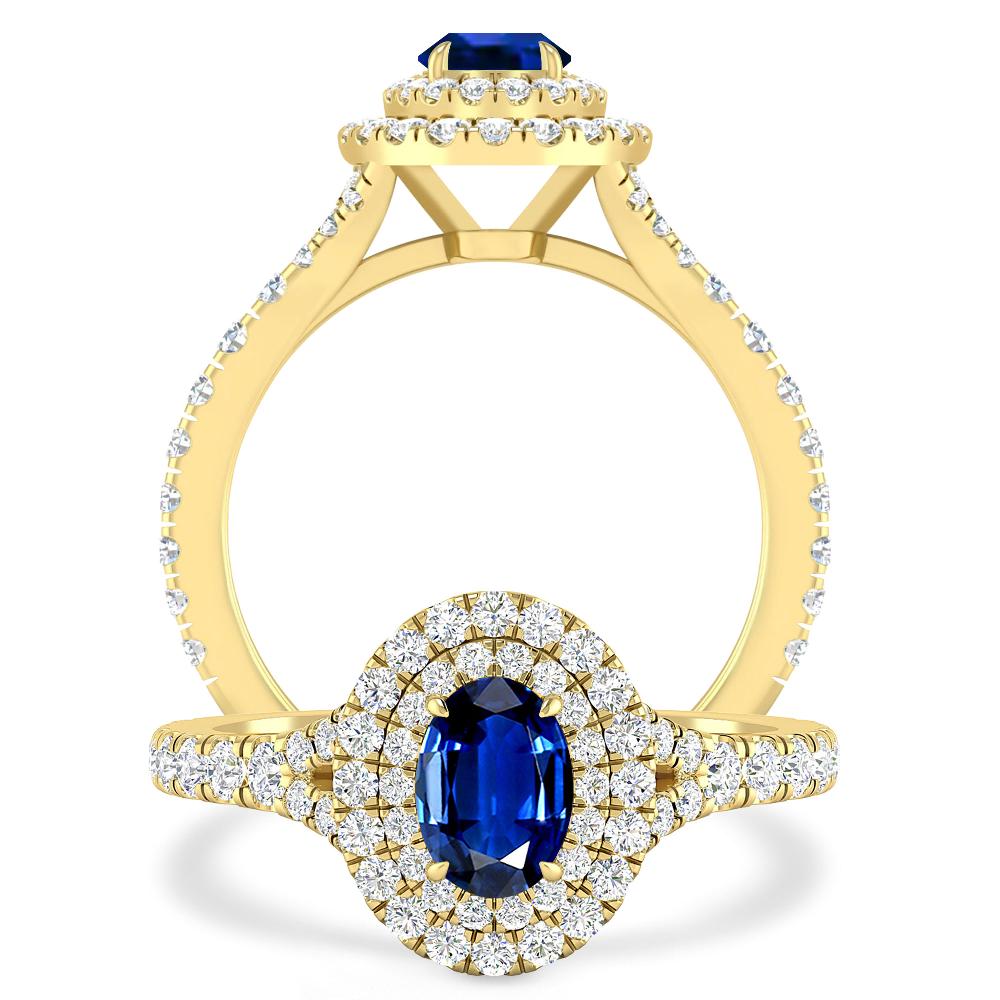 Yellow Gold - Sapphire