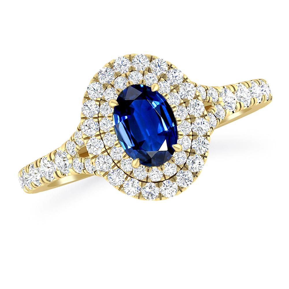 Yellow Gold - Sapphire