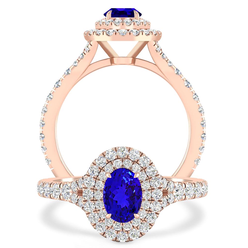 Rose Gold - Tanzanite