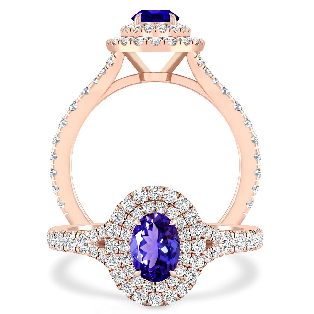 Rose Gold - Tanzanite