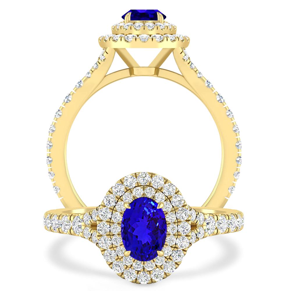 Yellow Gold - Tanzanite