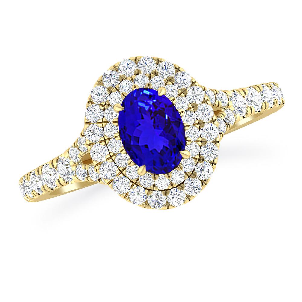 Yellow Gold - Tanzanite