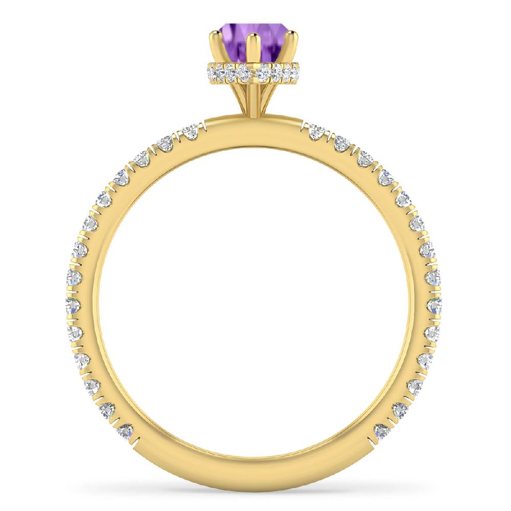 Yellow Gold - Amethyst