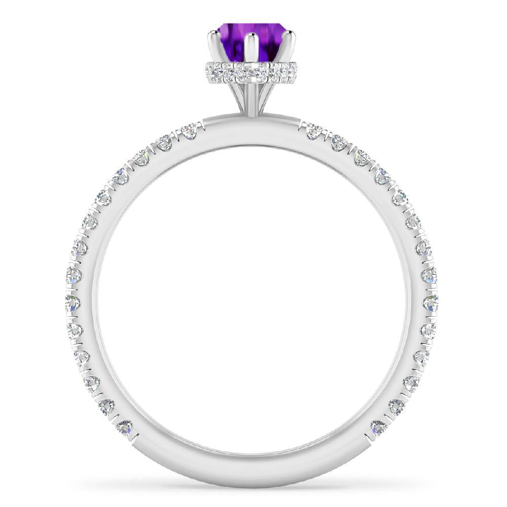 White Gold - Amethyst