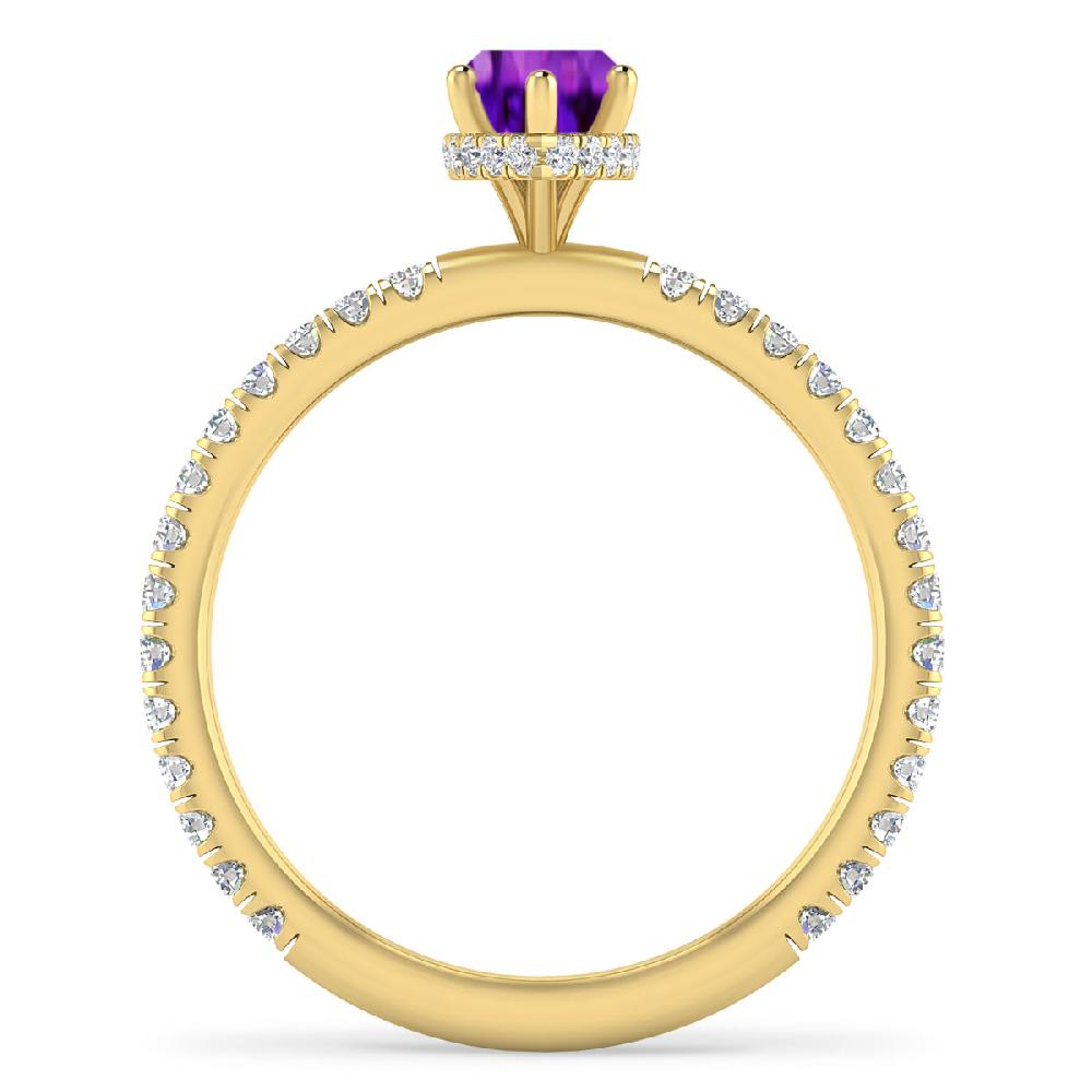 Yellow Gold - Amethyst