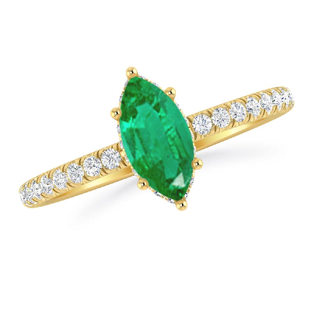 Yellow Gold - Emerald