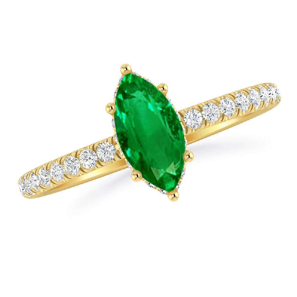 Yellow Gold - Emerald