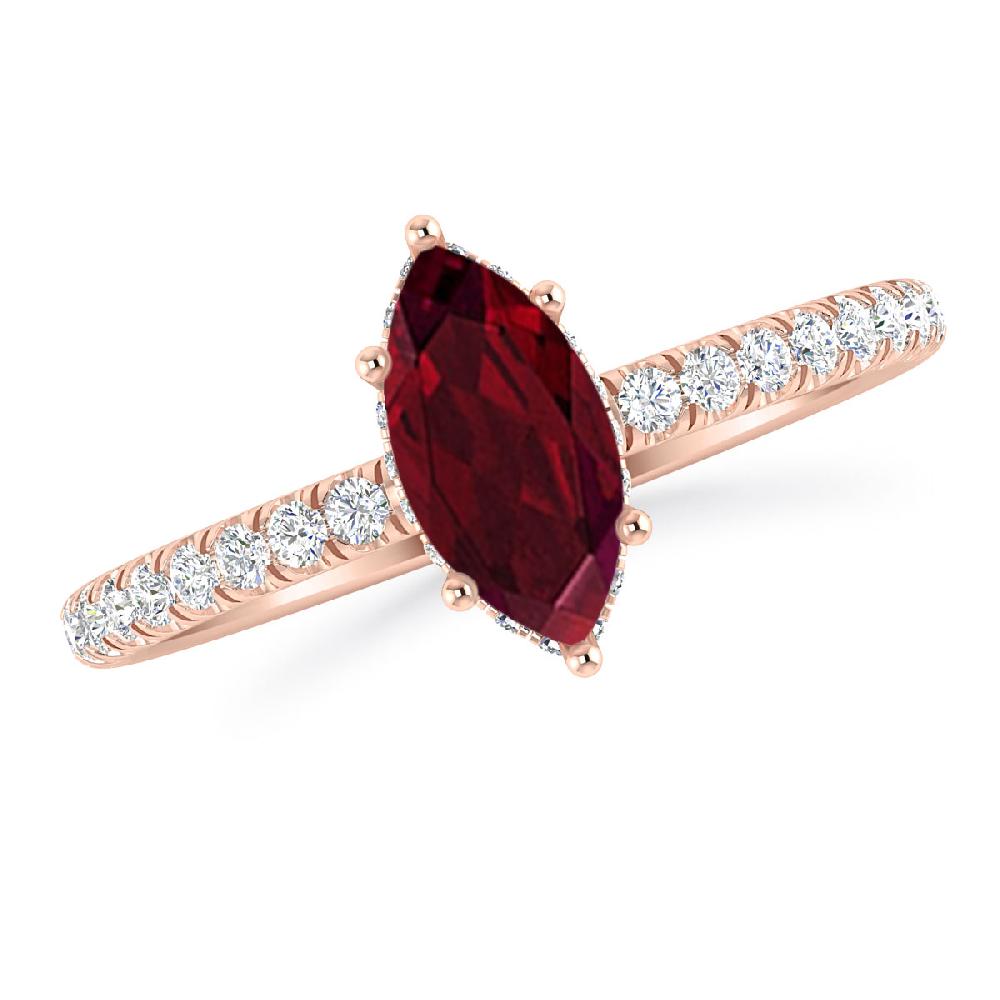 Rose Gold - Garnet