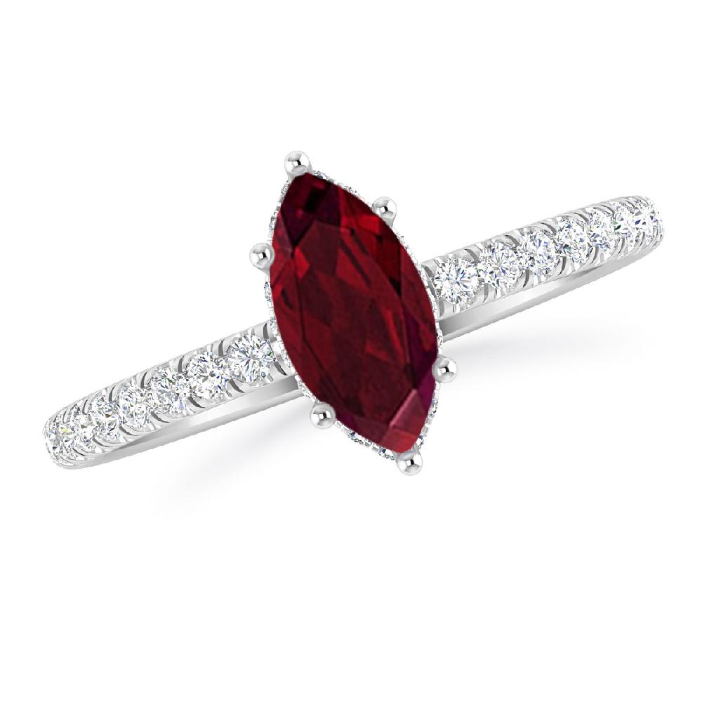 White Gold - Garnet