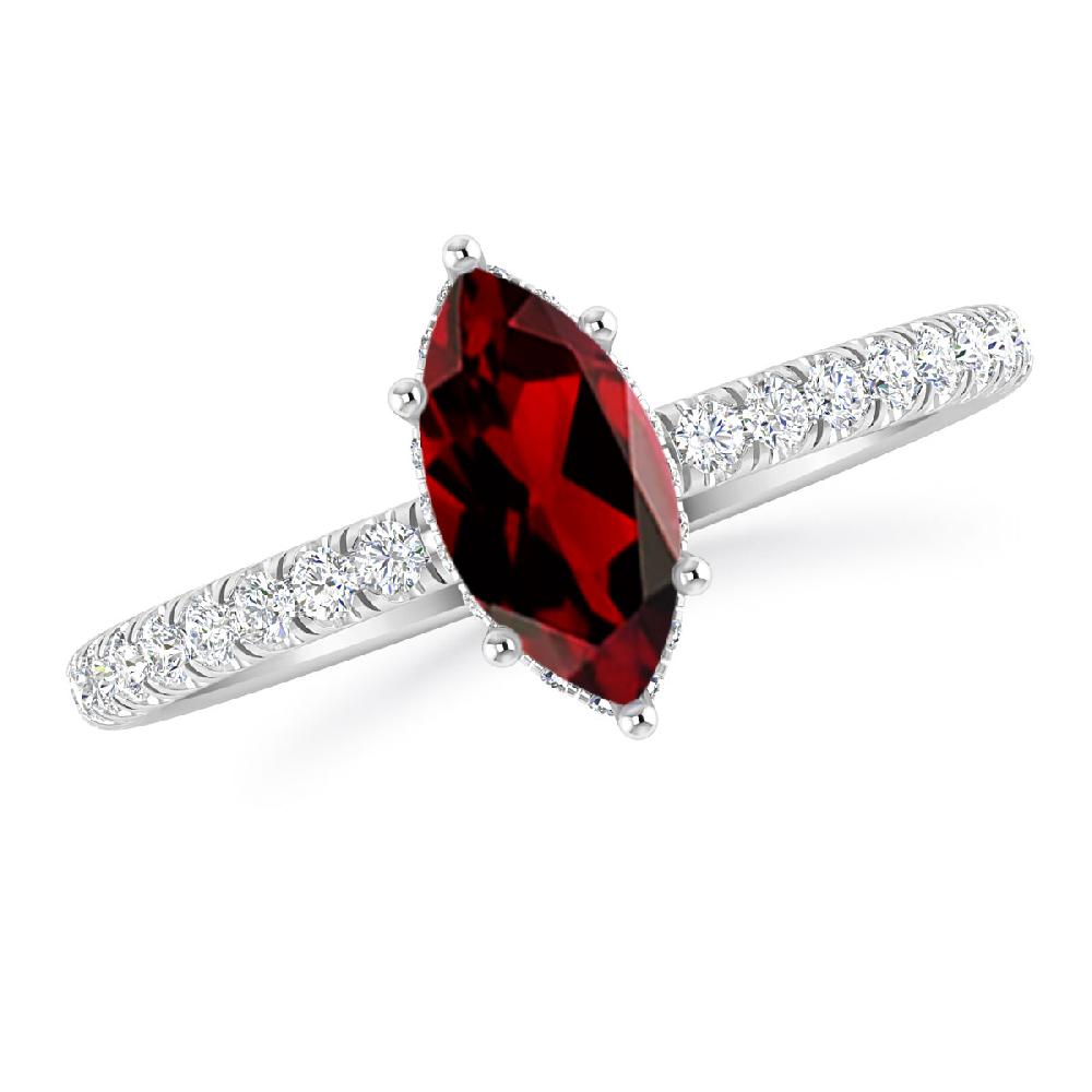 White Gold - Garnet