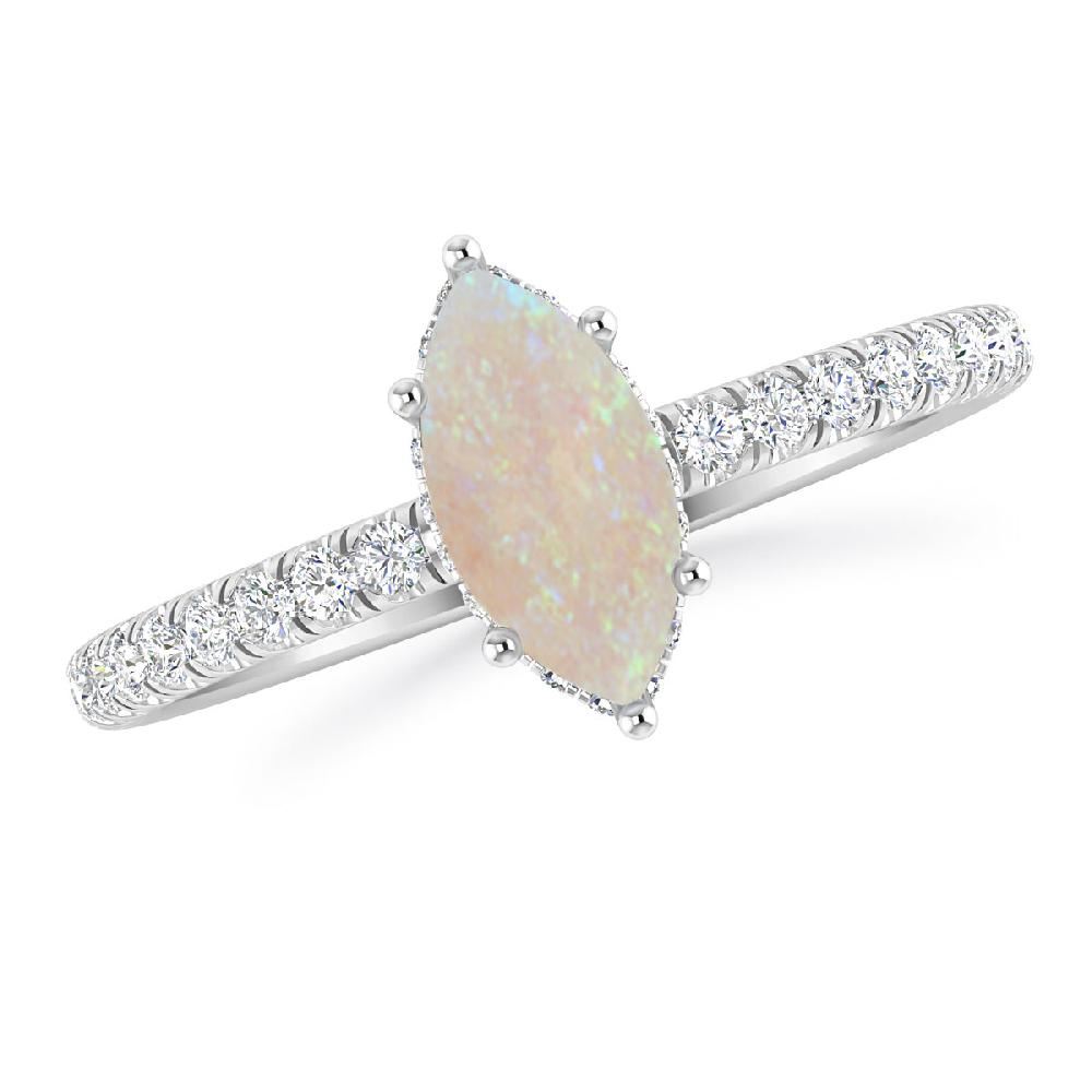 White Gold - Opal