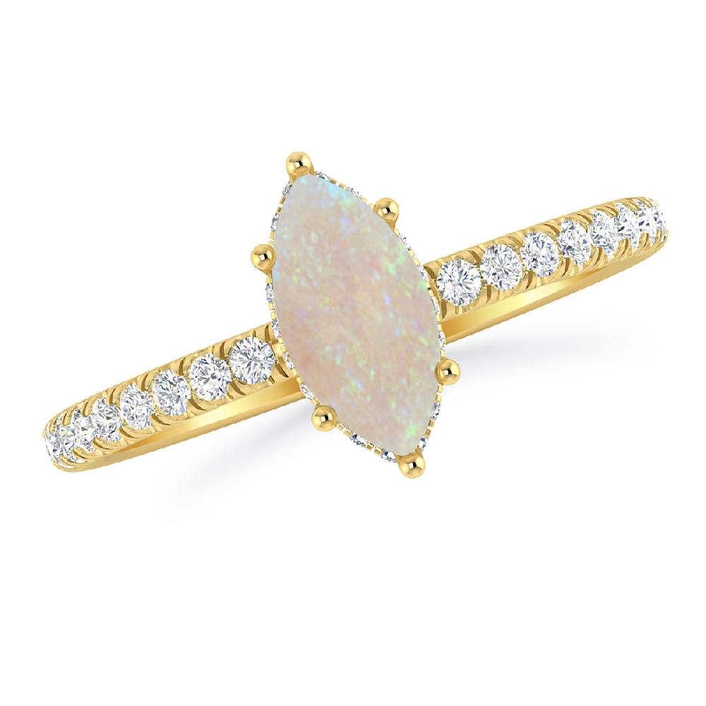 Yellow Gold - Opal