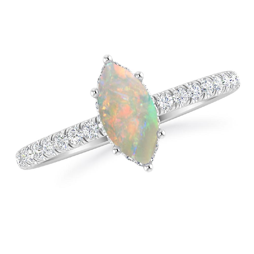 White Gold - Opal