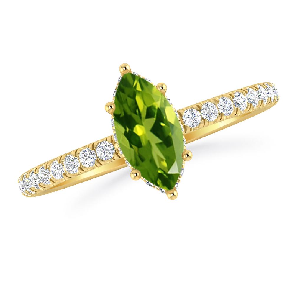 Yellow Gold - Peridot