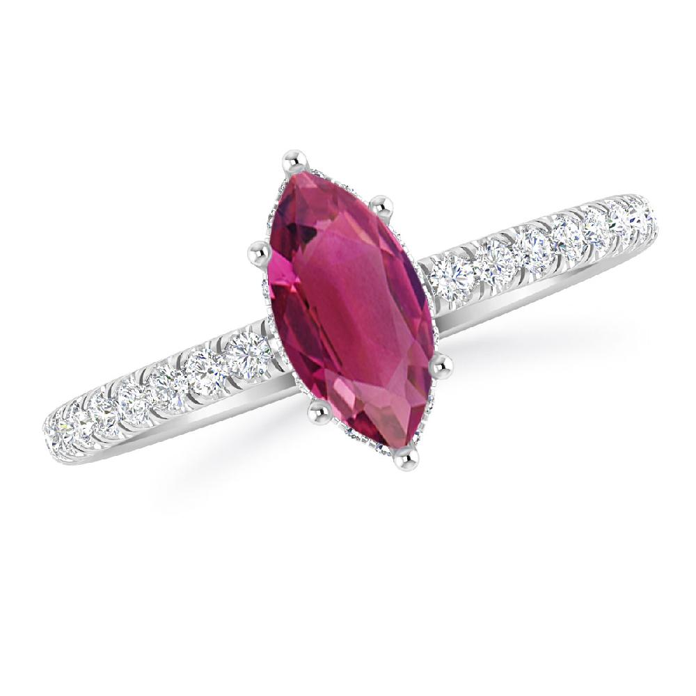 White Gold - Pink Tourmaline