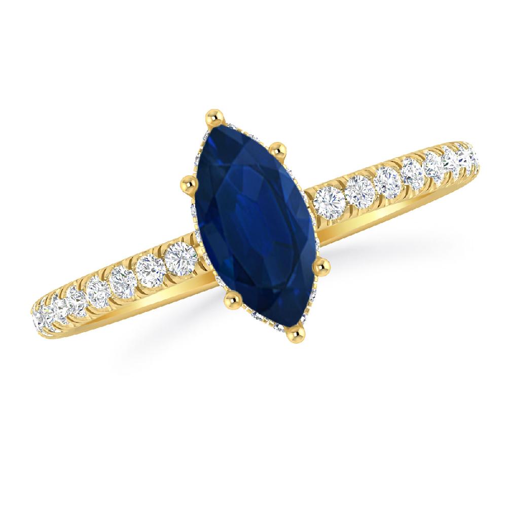 Yellow Gold - Sapphire