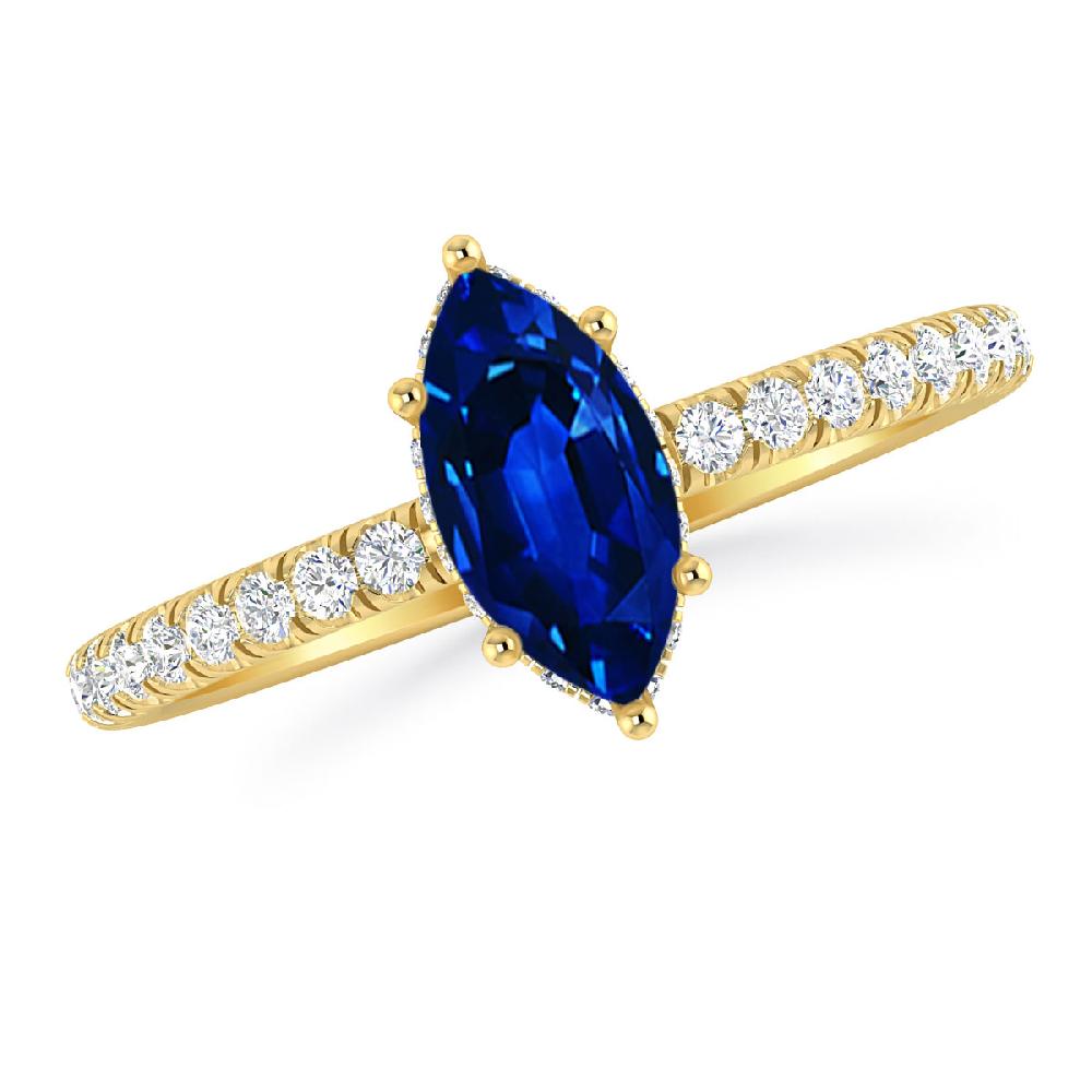 Yellow Gold - Sapphire