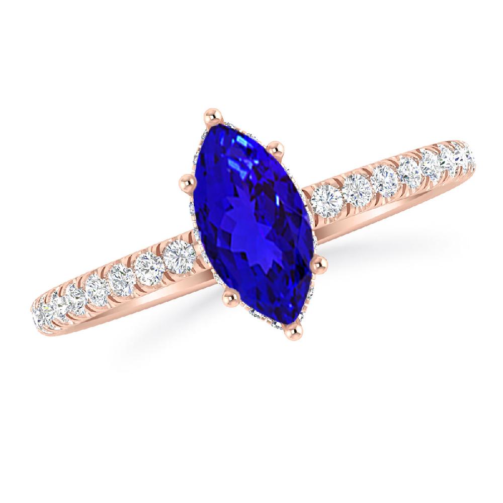 Rose Gold - Tanzanite