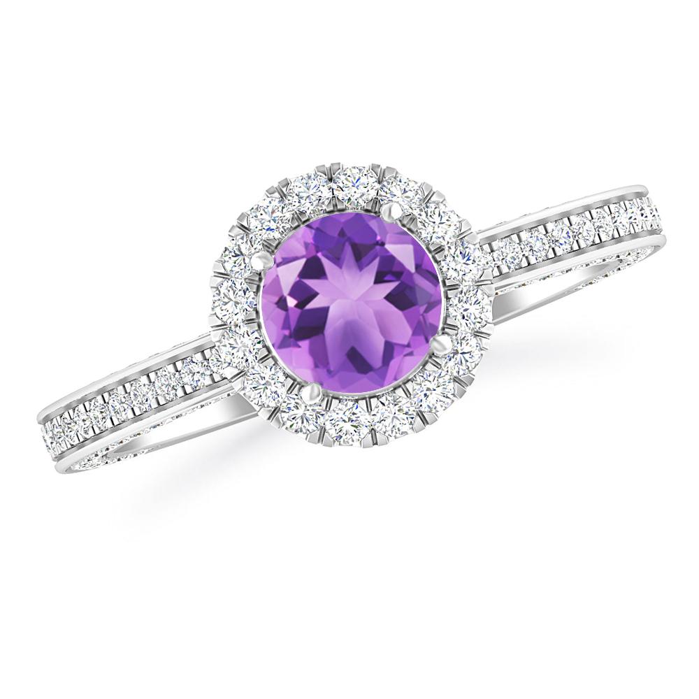 White Gold - Amethyst