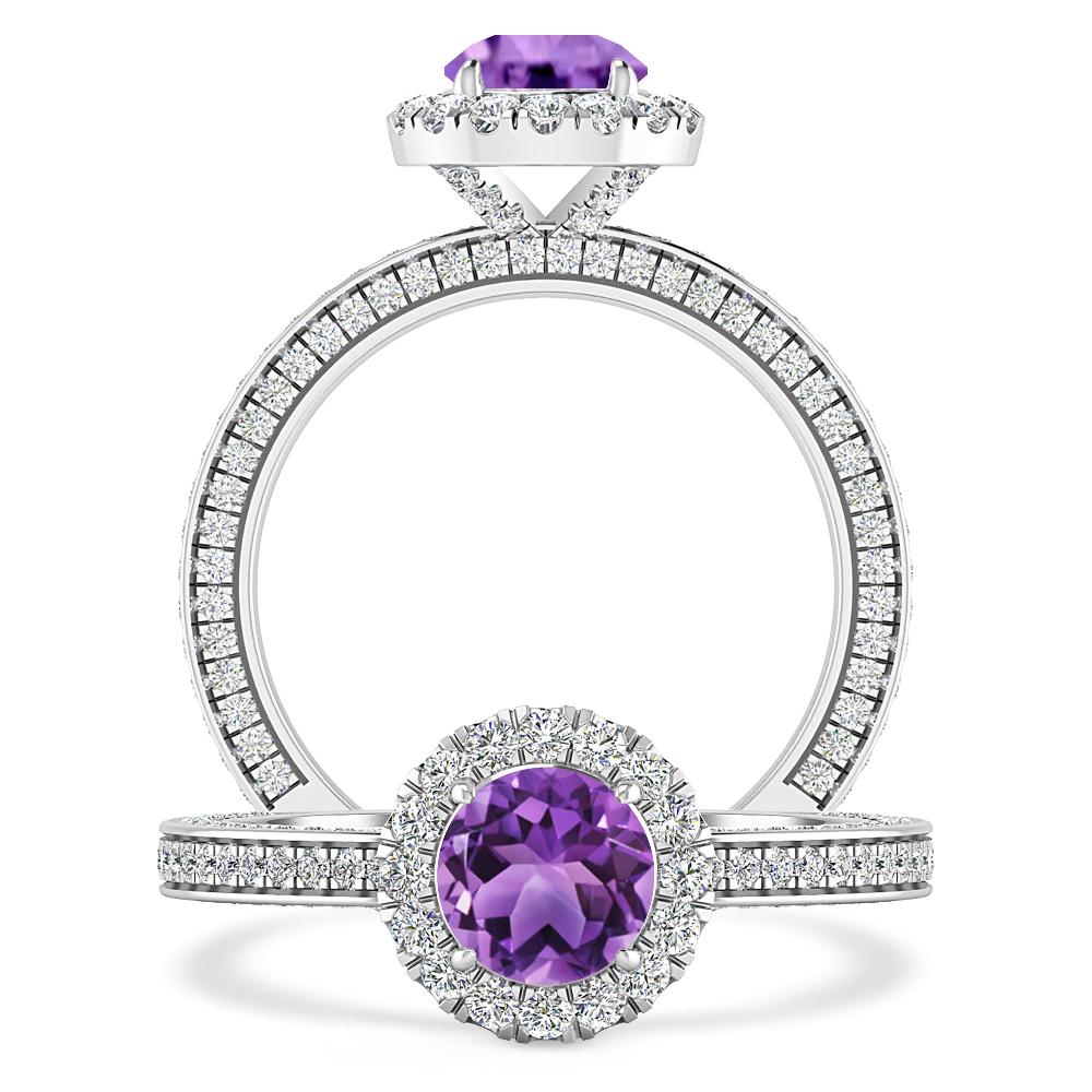 White Gold - Amethyst