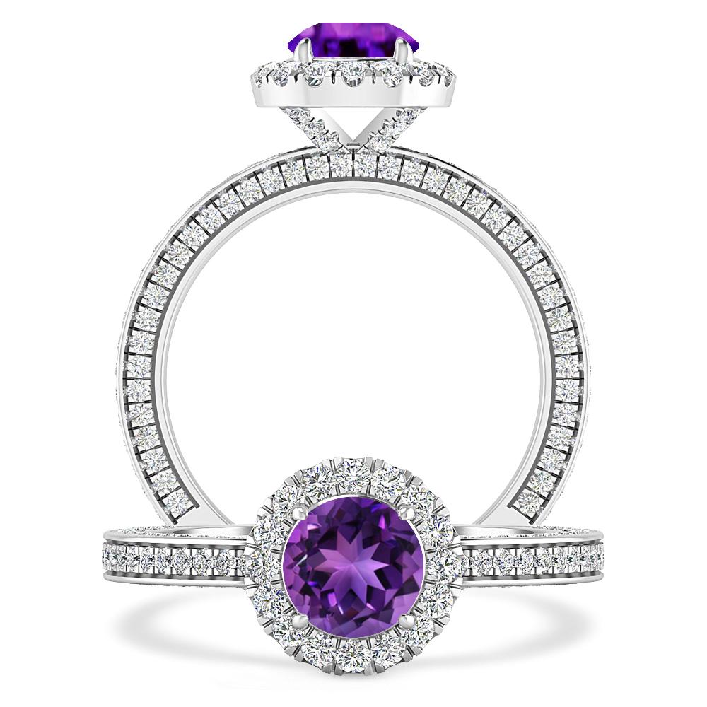 White Gold - Amethyst