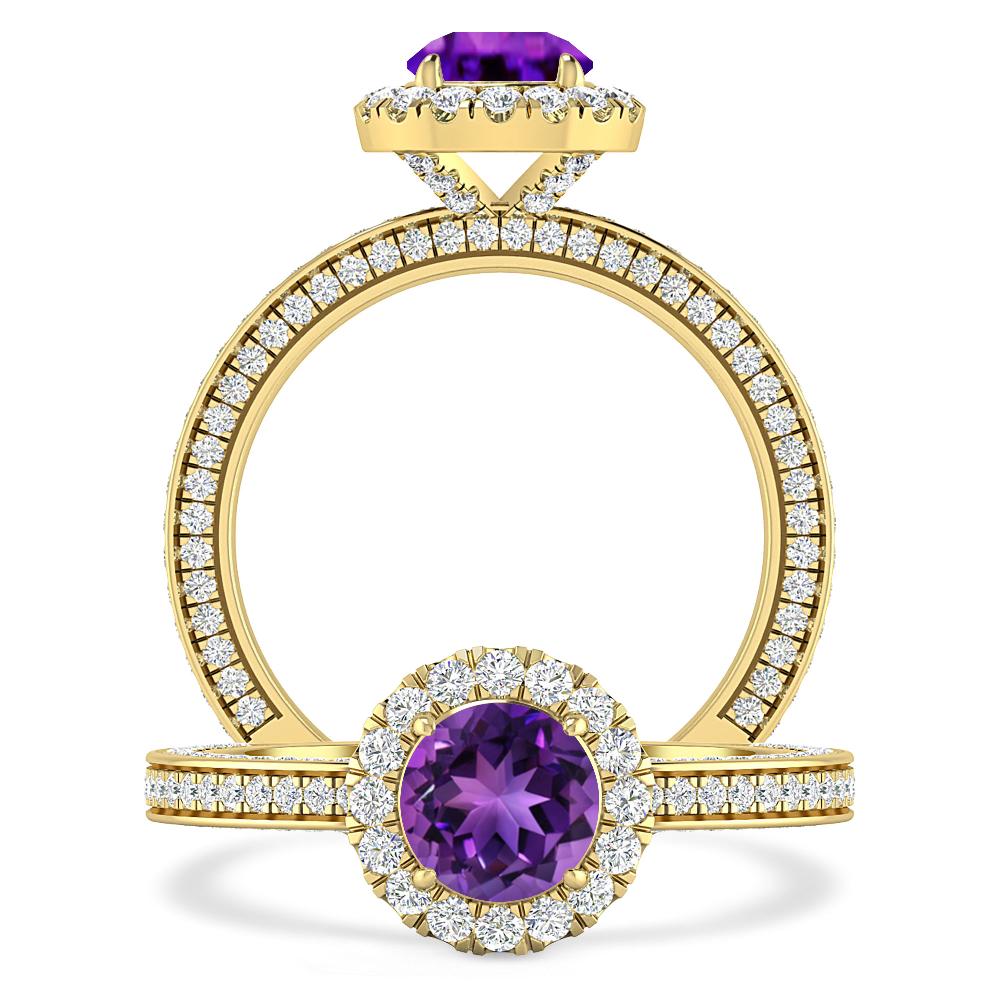 Yellow Gold - Amethyst