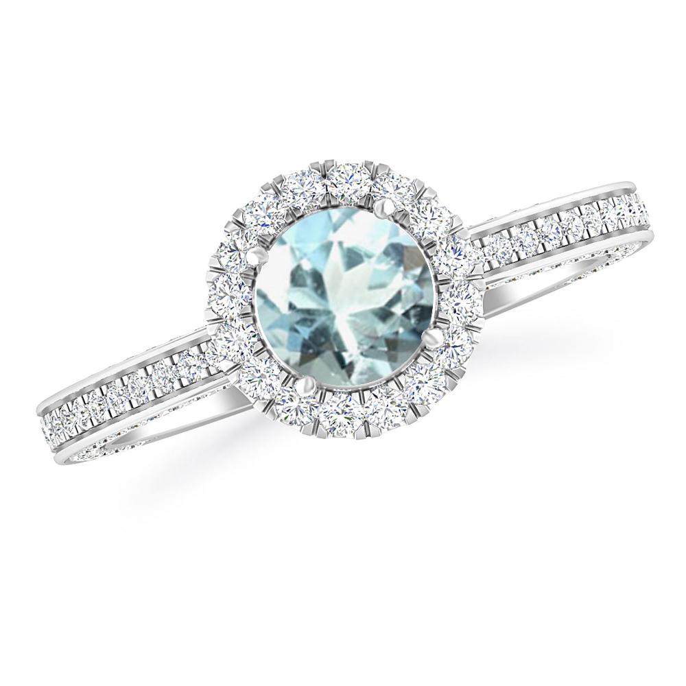 White Gold - Aquamarine