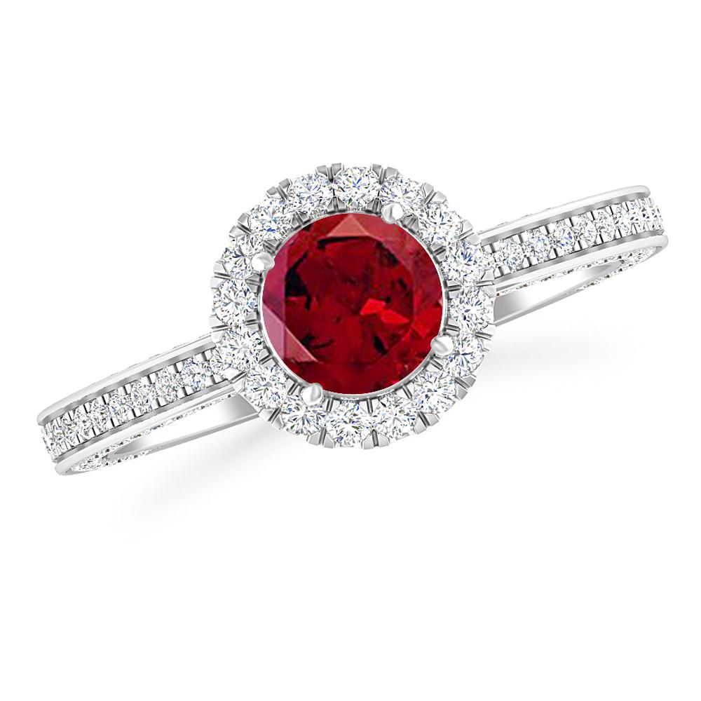 White Gold - Garnet