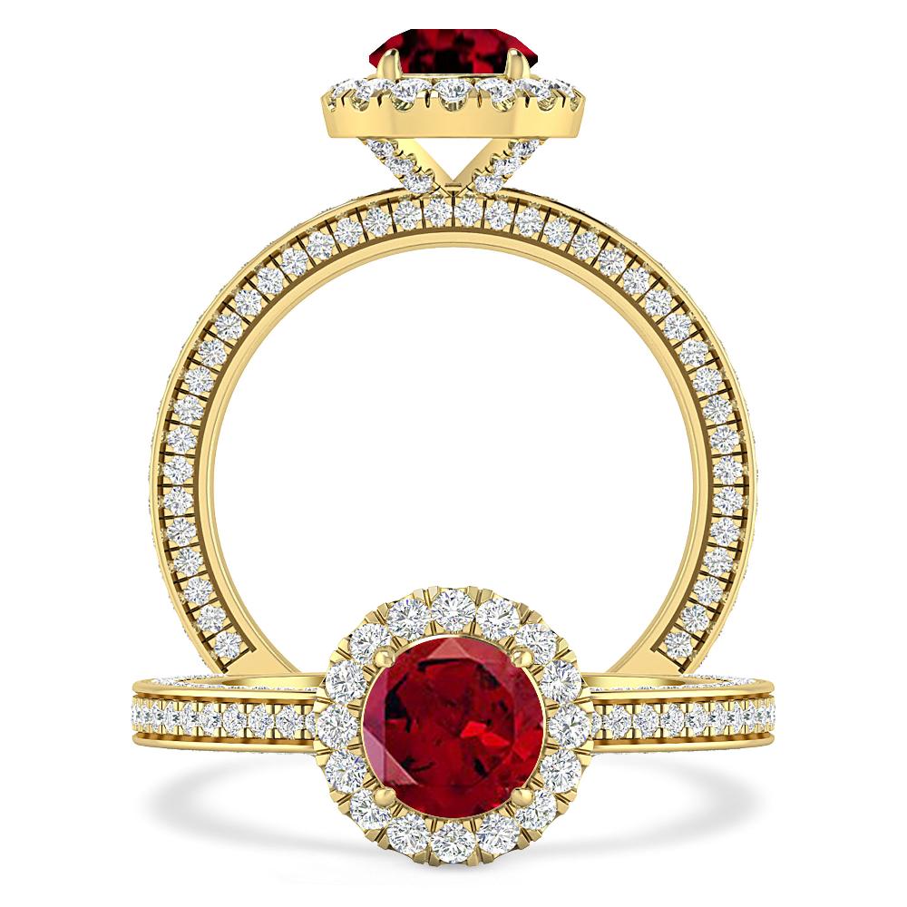 Yellow Gold - Garnet