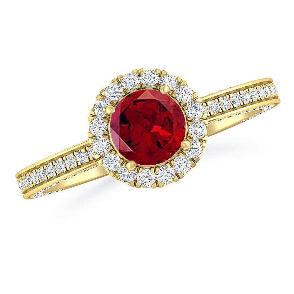 Yellow Gold - Garnet