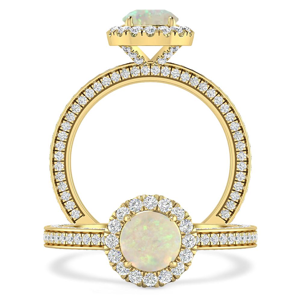 Yellow Gold - Opal