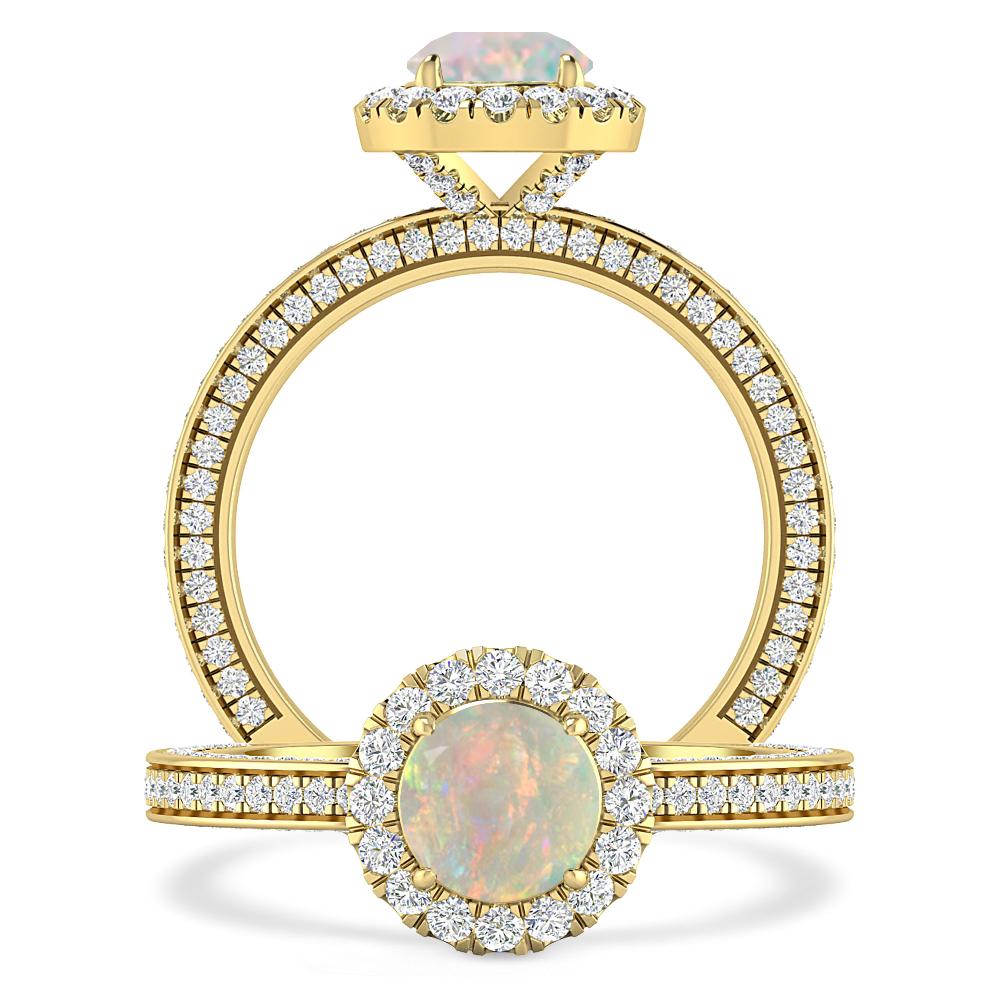 Yellow Gold - Opal