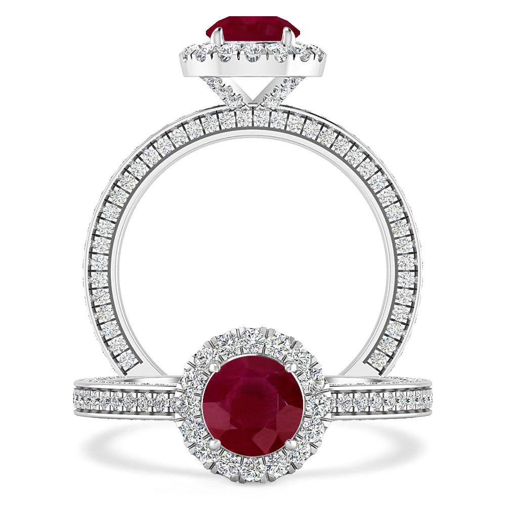 White Gold - Ruby