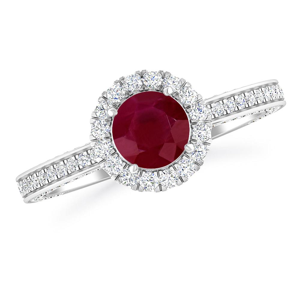 White Gold - Ruby