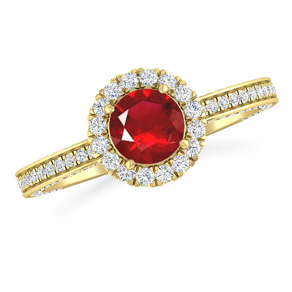 Yellow Gold - Ruby